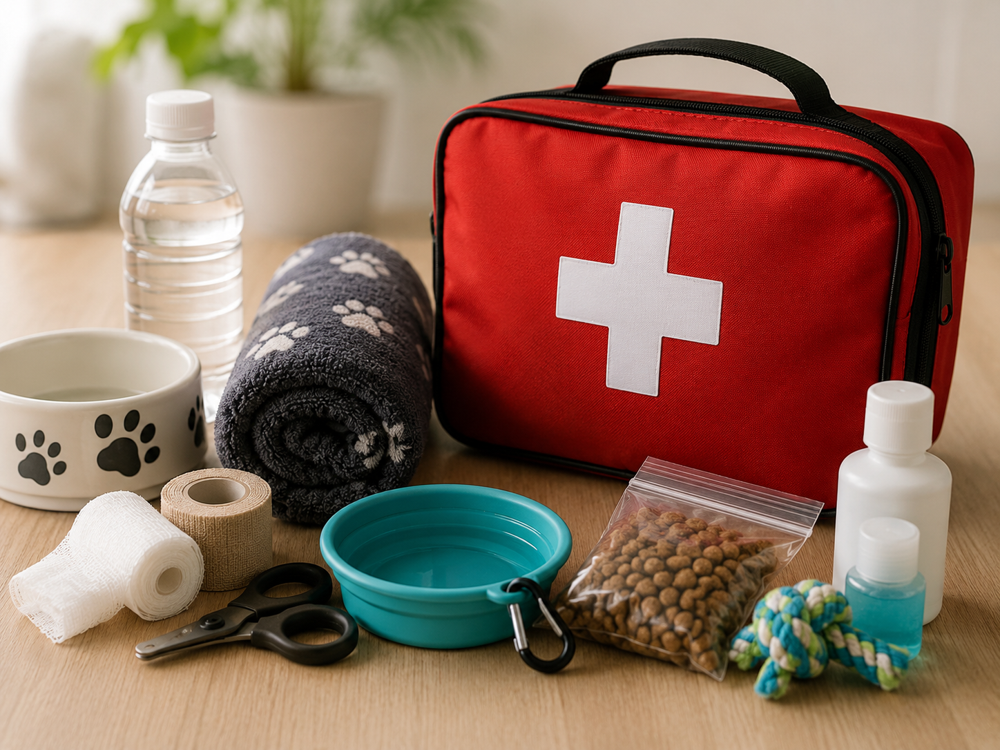 Pet first aid and emergency kit
